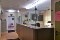 Glas-Trennwand in einem Büro